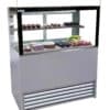 Counter Fridge Display (Standard Silver Steel) 120cm x 79cm x 154cm (Frost-Tech: ECO-SGC120)