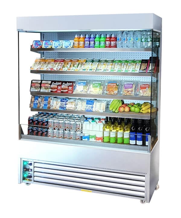 Multideck Display Fridge (Premium Slimline Mirrored Stainless Steel) 150cm x 60cm x 200cm (Frost-Tech: SD60/150CC)