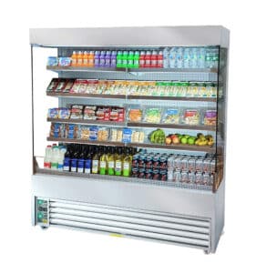 Multideck Display Fridge (Premium Slimline Mirrored Stainless Steel) 180cm x 60cm x 200cm (Frost-Tech: SD60/180CC)