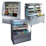 Patisserie Display Fridge (Standard Black Steel) 120cm x 60cm x 120cm (Frost-Tech: ECO-P60/120B) 10 sandwich fridge