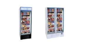 How to Maintain the Food Fresh in a Store 9 glass door freezer