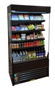 Multideck Display Chiller (Slimline Black Coated Steel) 100cm x 60cm x 195cm (Frost-Tech: BD60/100)