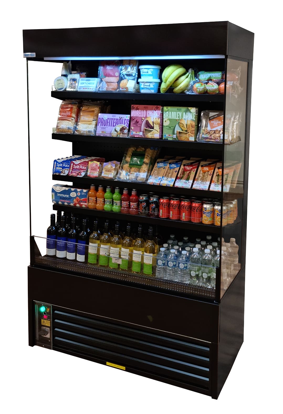 Multideck Display Chiller (Slimline Black Coated Steel) 120cm x 60cm x 195cm (Frost-Tech: BD60/120)