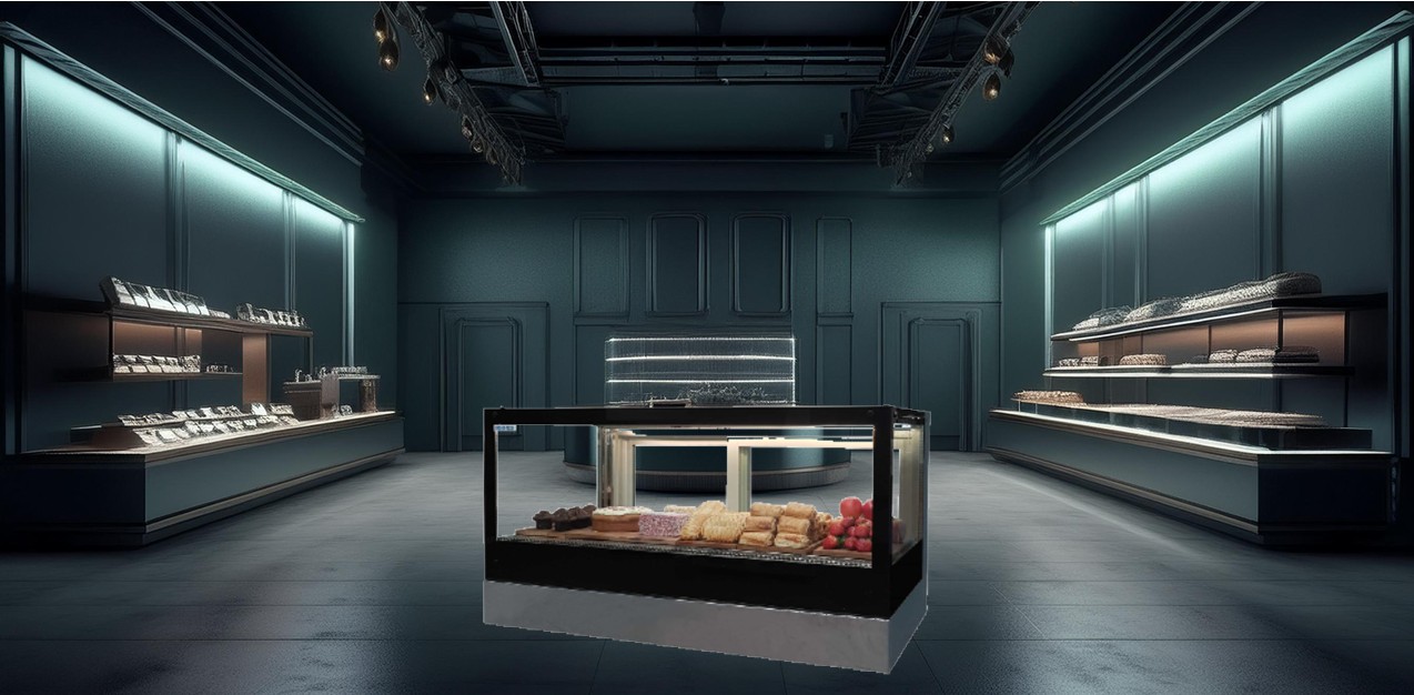 countertop display fridges