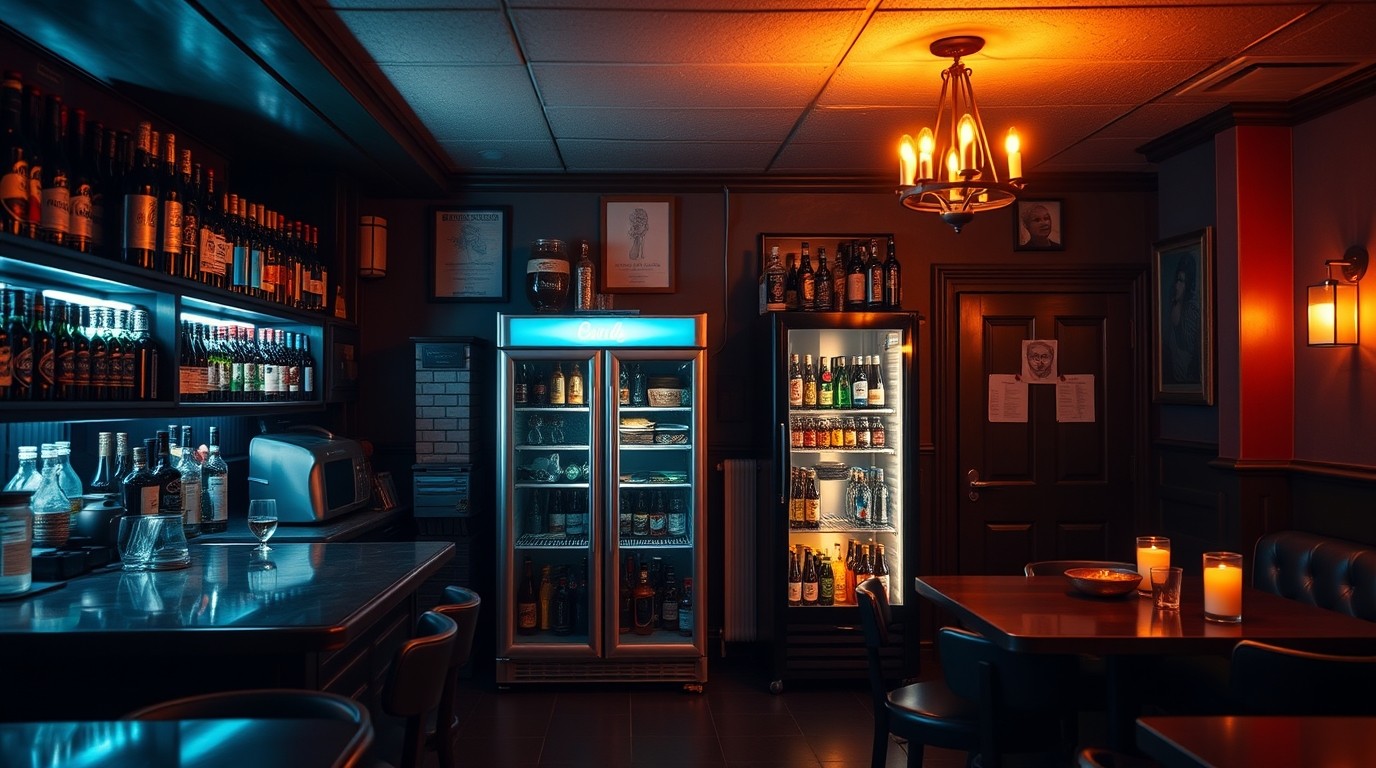 glass door fridges