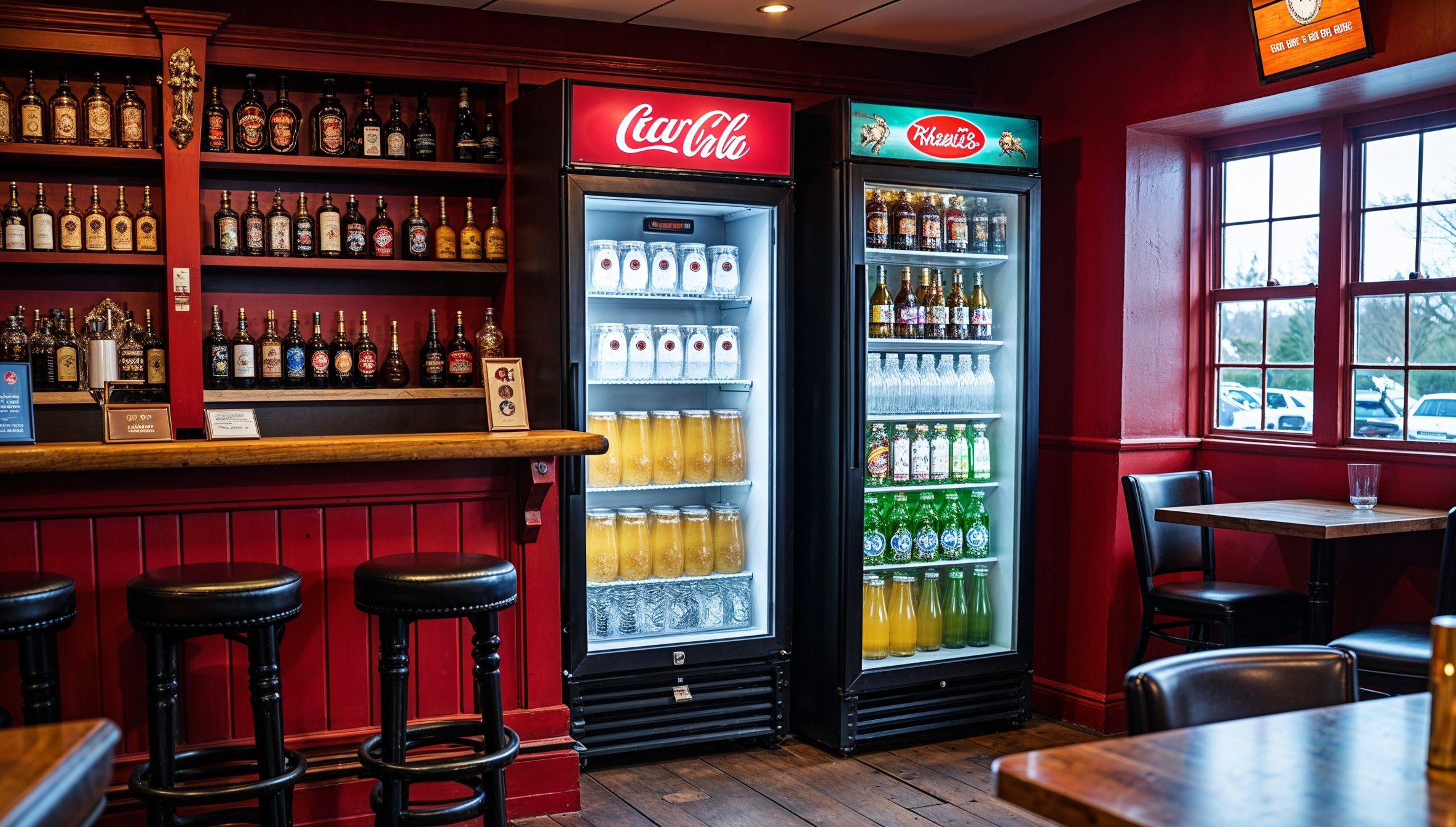 upright fridges