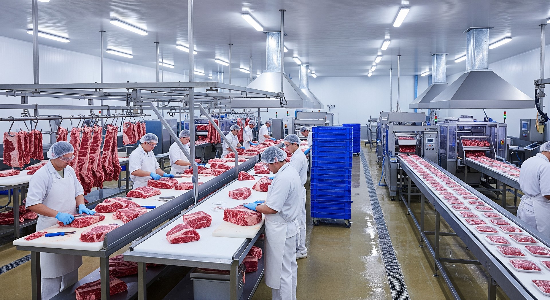 Meat Processing Facility fridges
