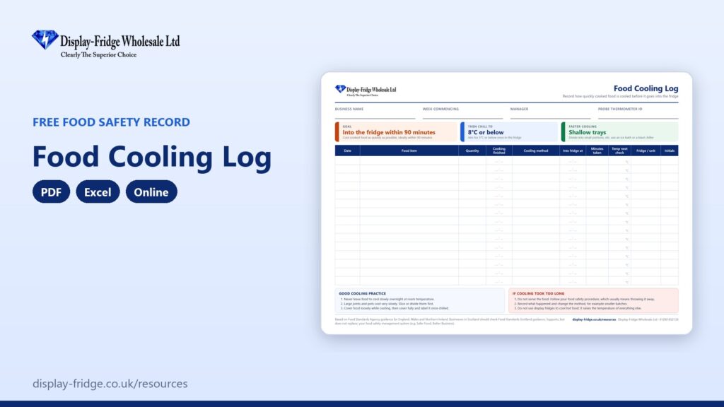 featured food cooling log