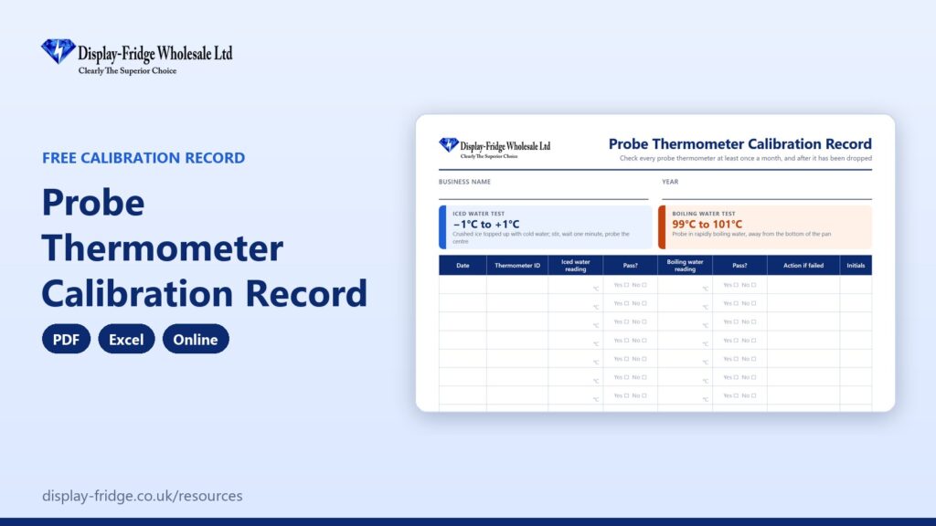 featured probe thermometer calibration record